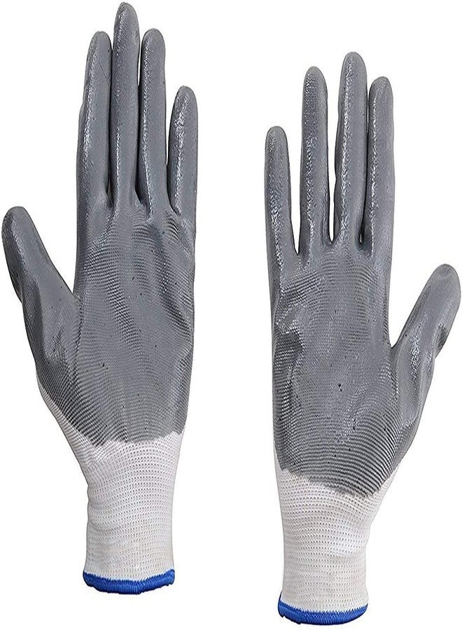 SMRITY Nylon Safety Hand Gloves ,Anti Cut ,Cut Rasistance ,Industrial ,Agriculture ,Hand Glove (Pack Of 48+7 FREE) - Image 2